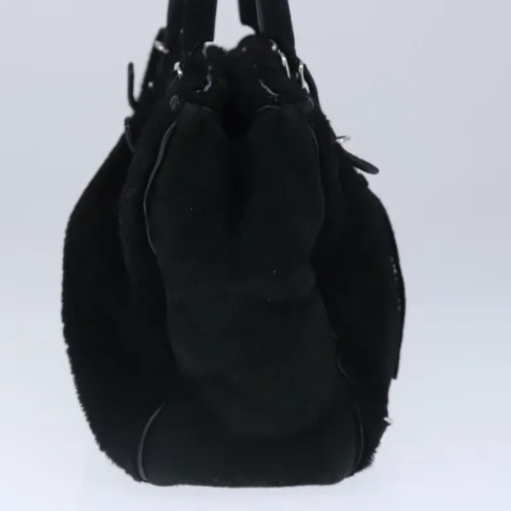 Balenciaga Vintage Pre-owned Suede handbags Black Dames