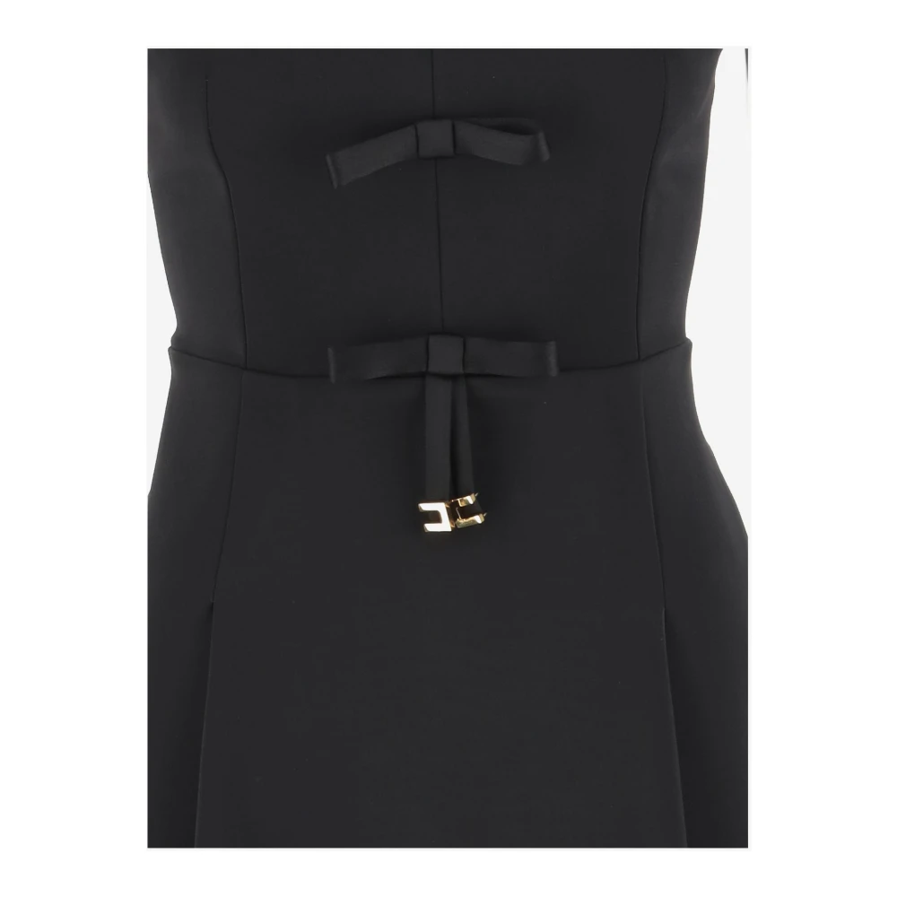 Elisabetta Franchi Stijlvolle Zwarte Jurk Black Dames