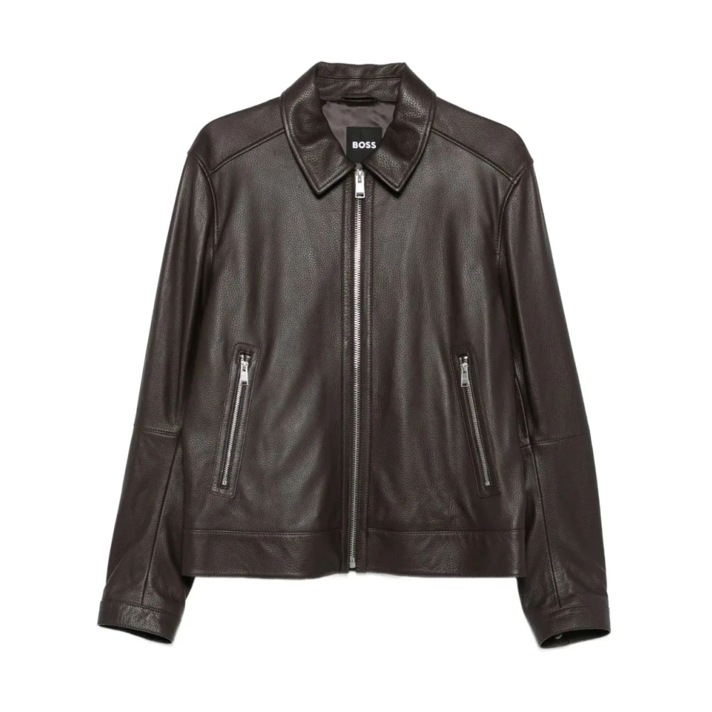 Jackets > Leather Jackets - - Hugo - Modalova