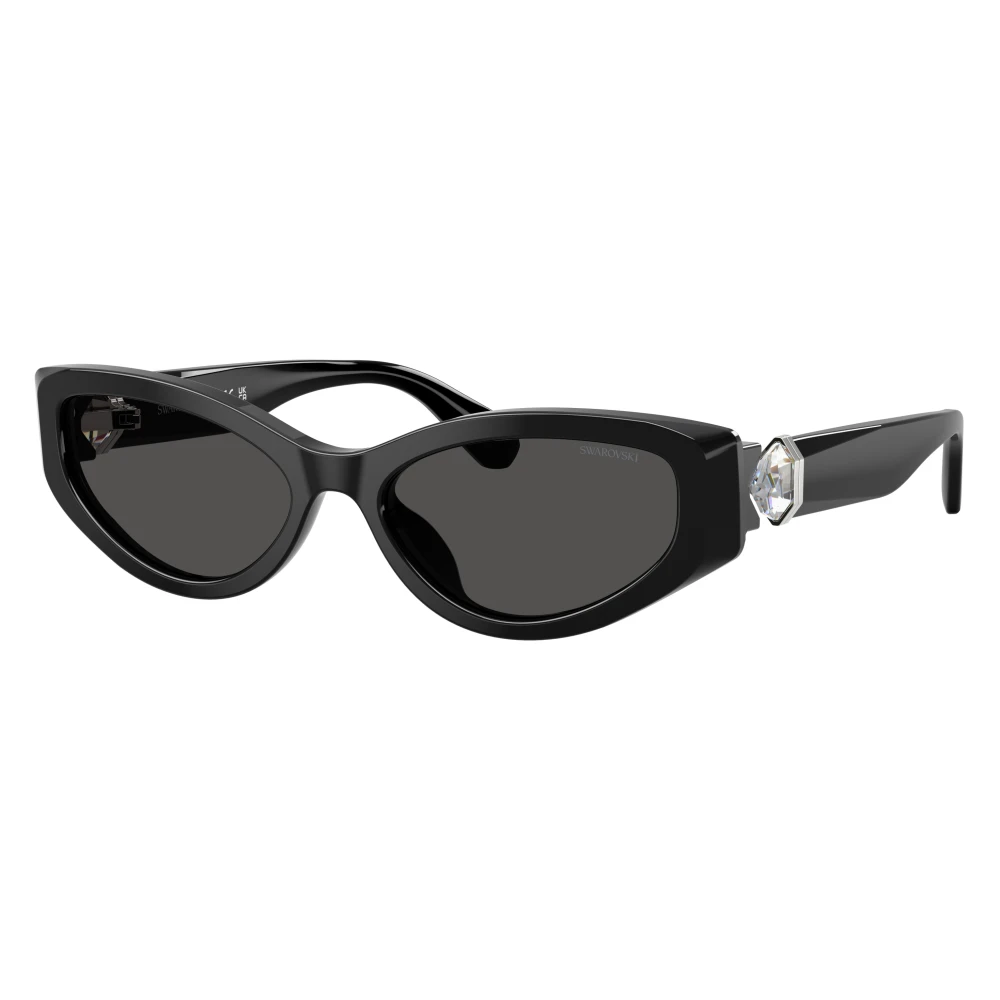 Swarovski Unisex Black Sunglasses, 55 Mm, 0Sk6045u