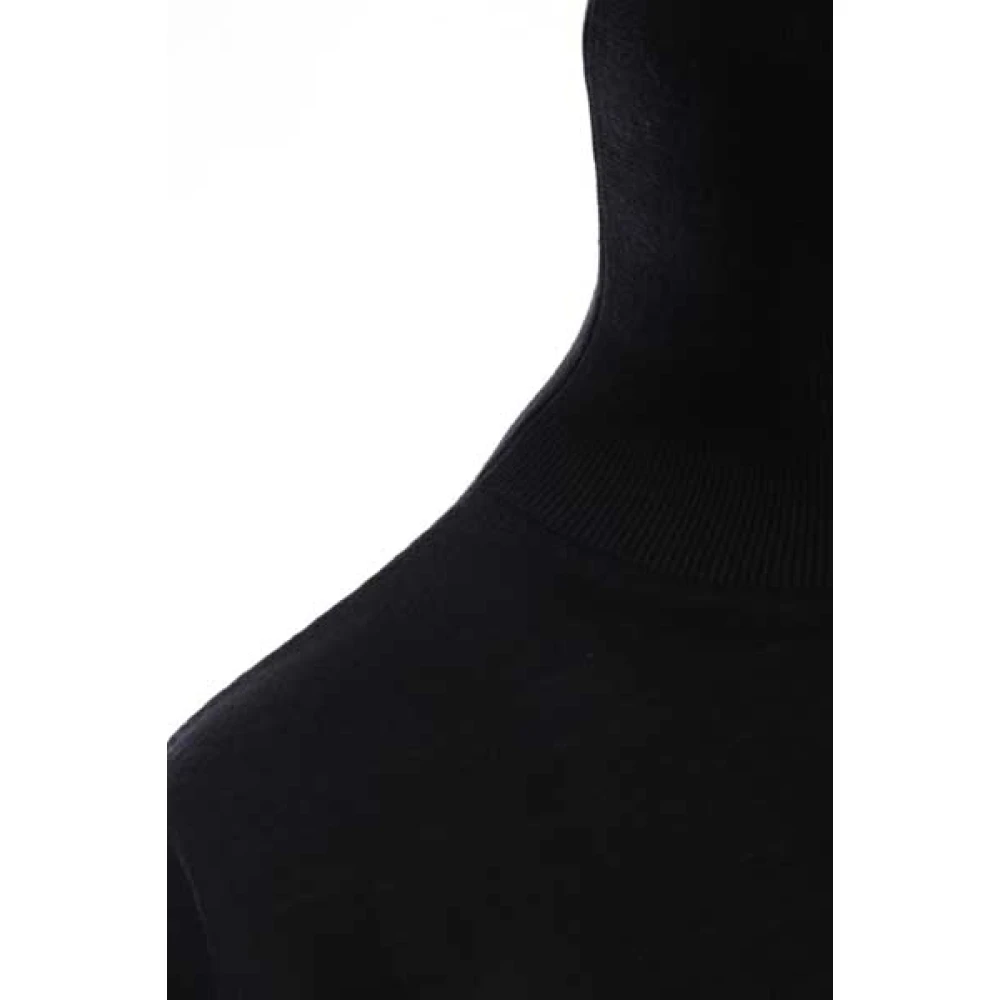 Quira Zwarte Wol Boyfriend-fit Trui Black Dames