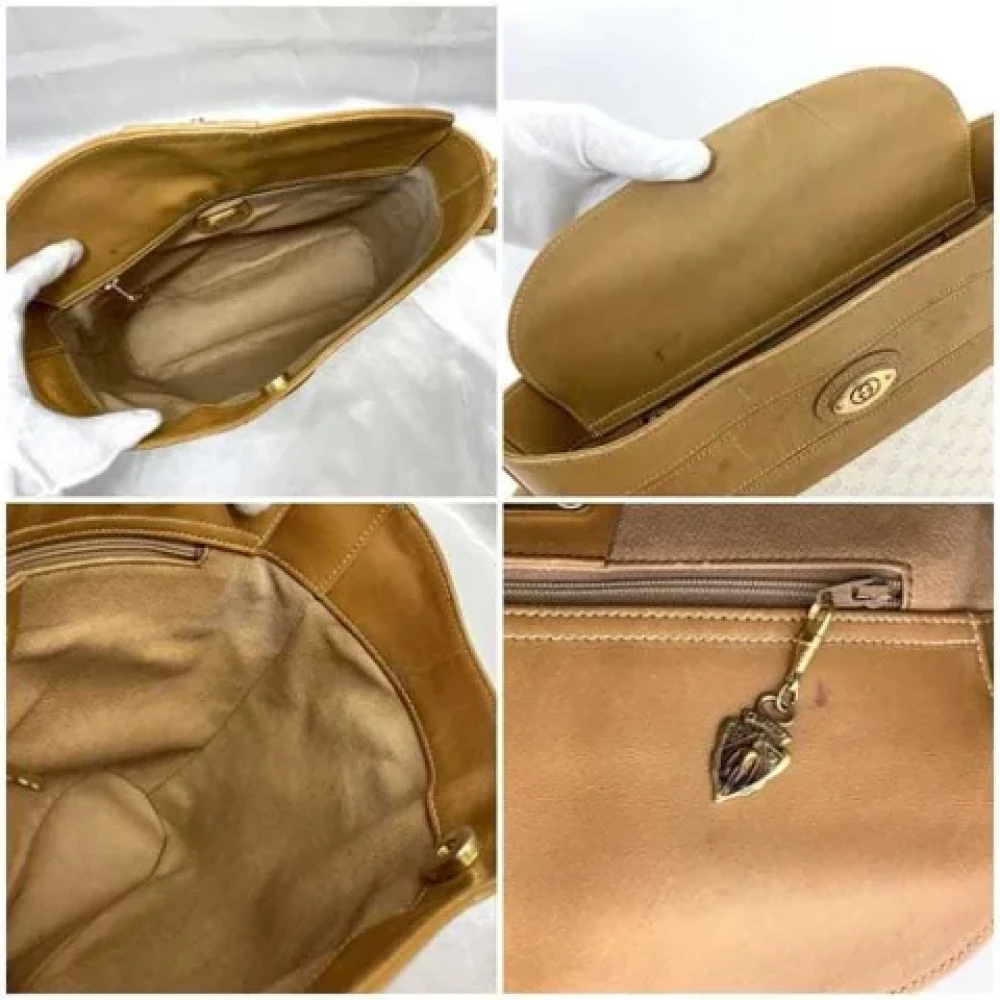 Gucci Vintage Pre-owned Plastic shoulder-bags Beige Dames