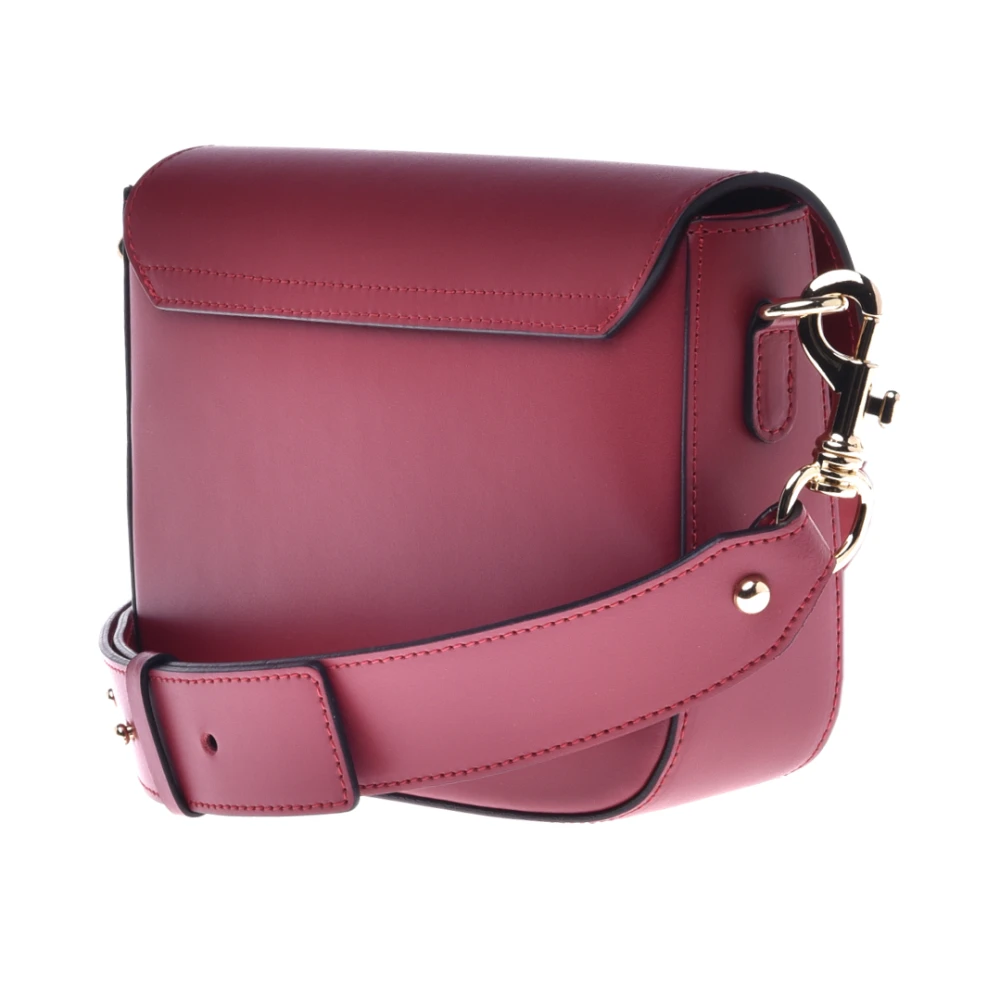 Baldinini Red leather shoulder bag Red Dames
