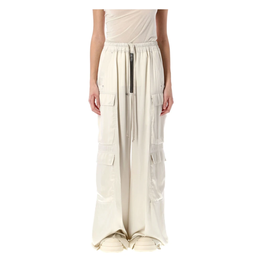 Rick Owens Cargo broek met wijde pijp stijl Beige Dames