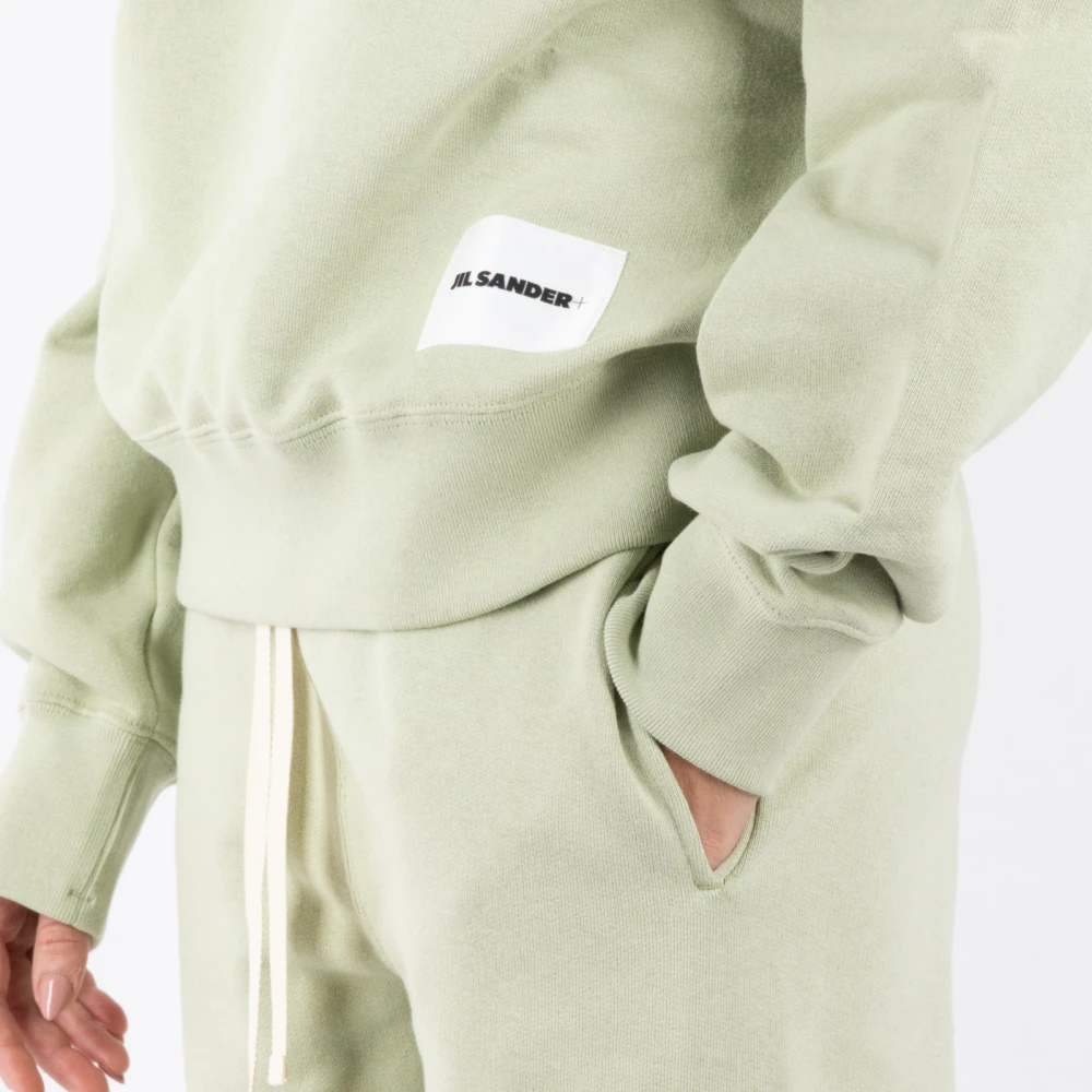 Jil Sander Groene Katoenen Sweater Green Heren