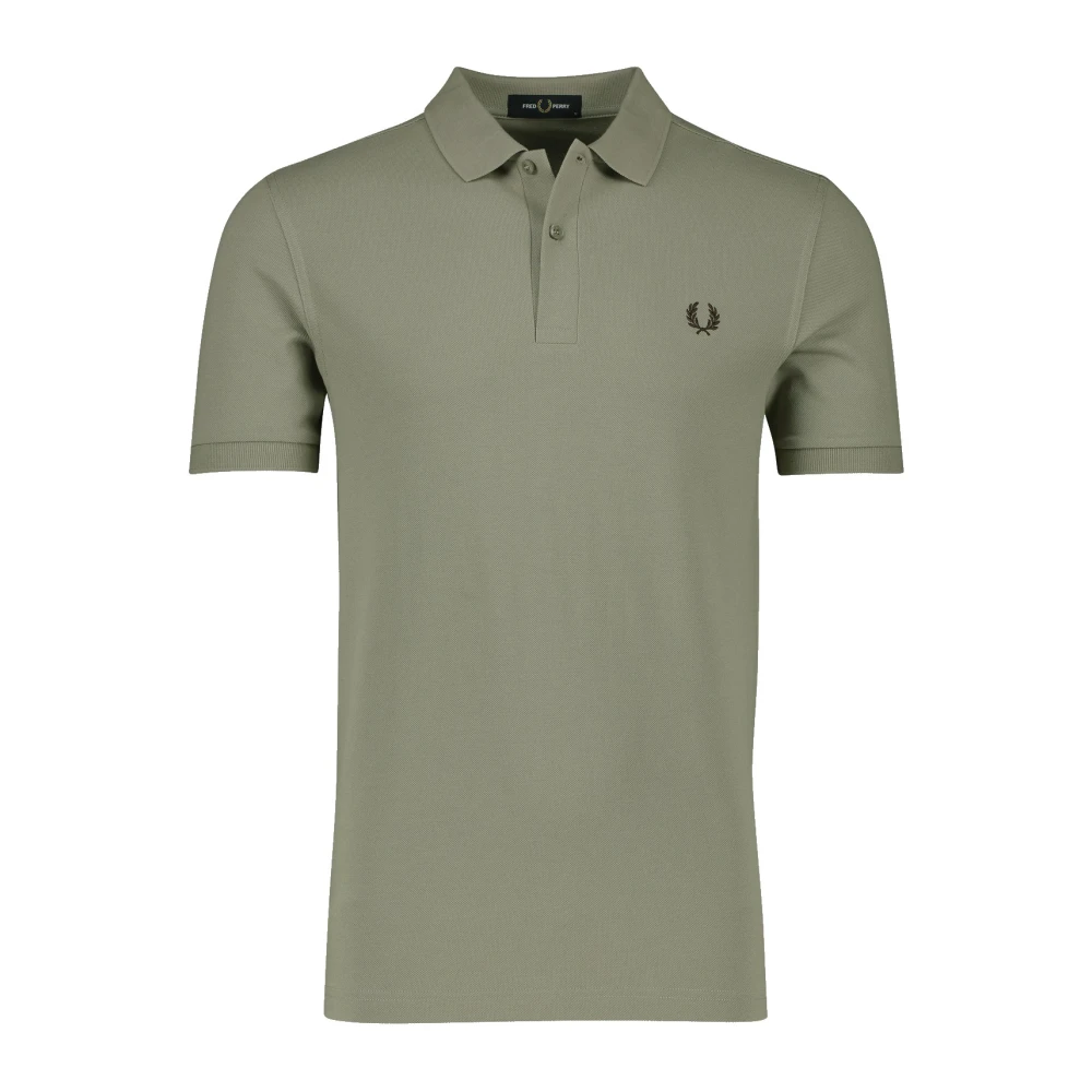 Fred Perry Groen poloshirt met korte mouw Beige Heren