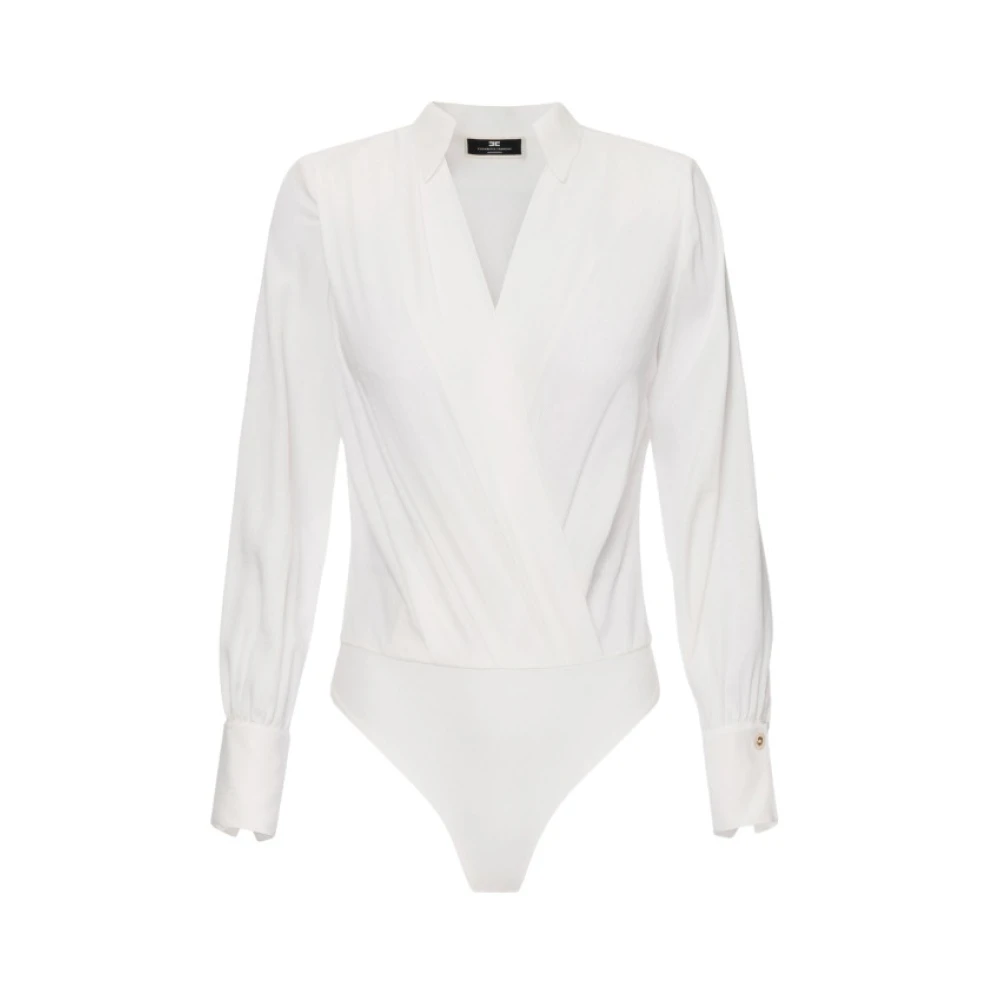Elisabetta Franchi Elegante Witte Blouse White Dames