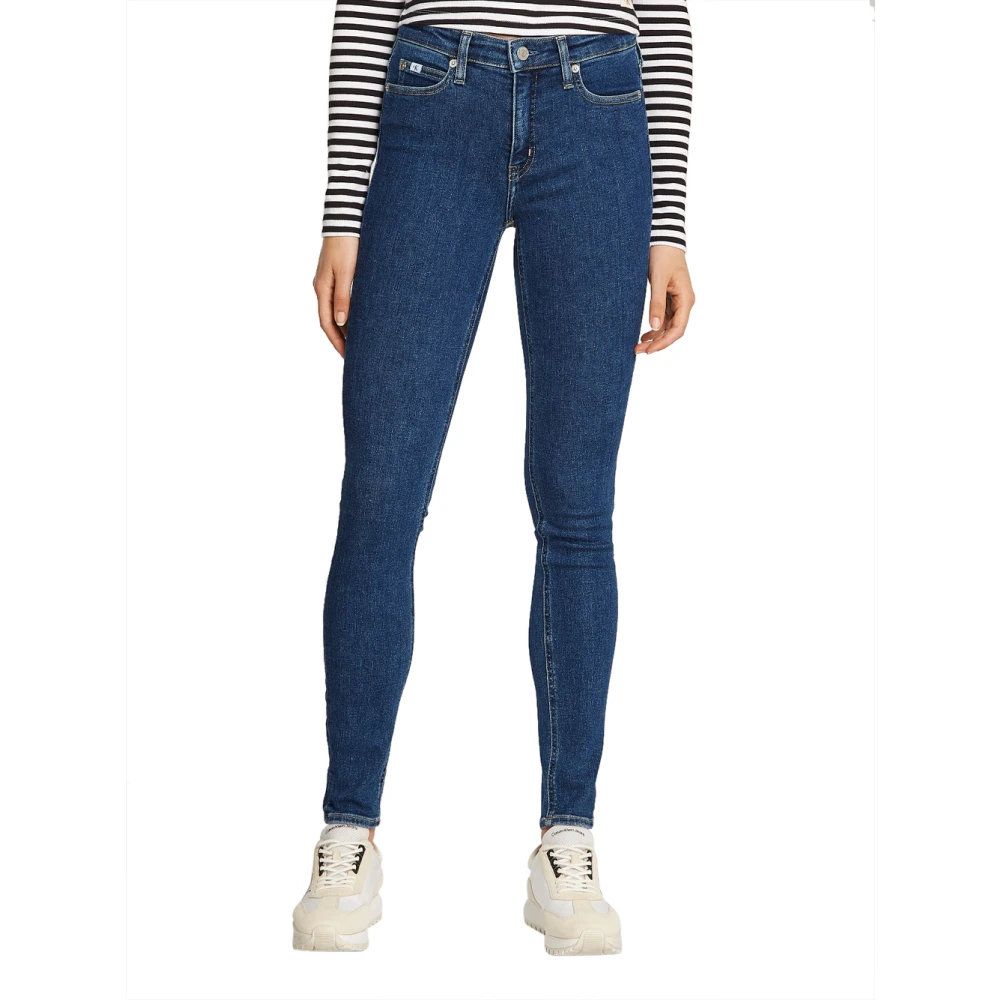 Calvin Klein Skinny fit jeans Mid rise skinny in 5-pocketsstijl