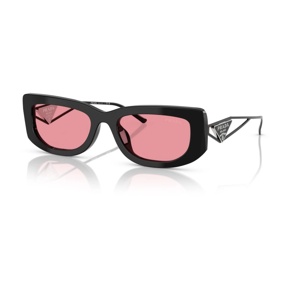 Prada Woman Sunglass PR 14YS - Frame color: Black, Lens color: Pink - Image 3