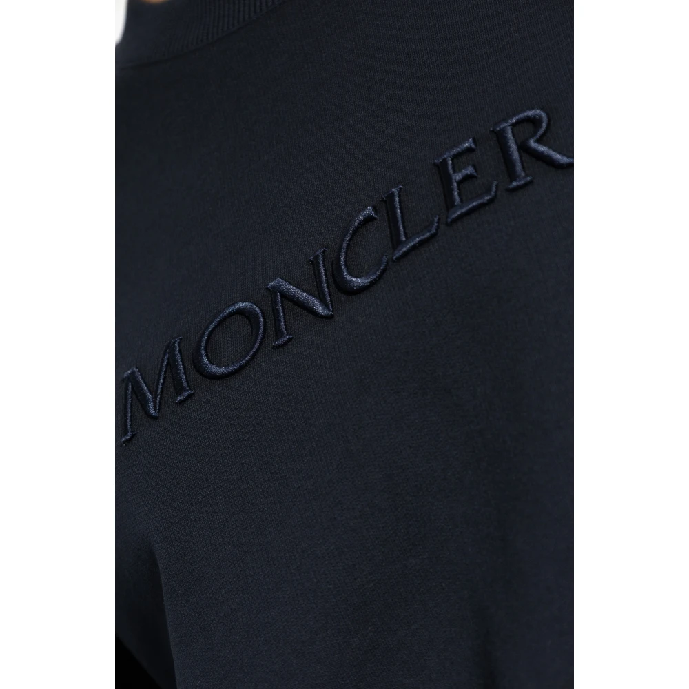 Moncler Sweatshirt met logo Blue Dames