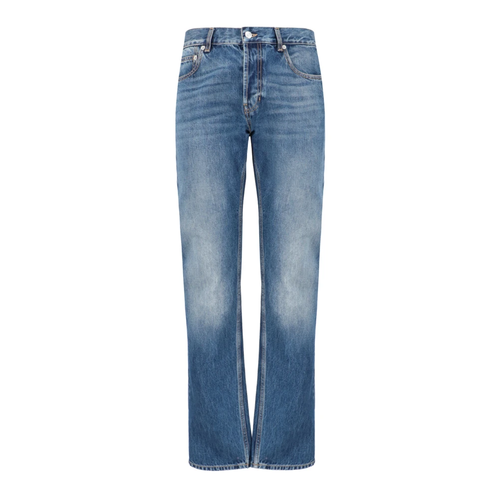 Alexander McQueen Blå Denim Straight Leg Jeans Blue, Herr