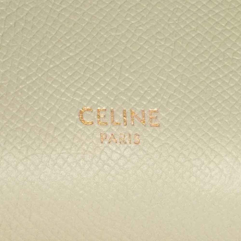 Celine Vintage Pre-owned Leather celine-bags Green Dames