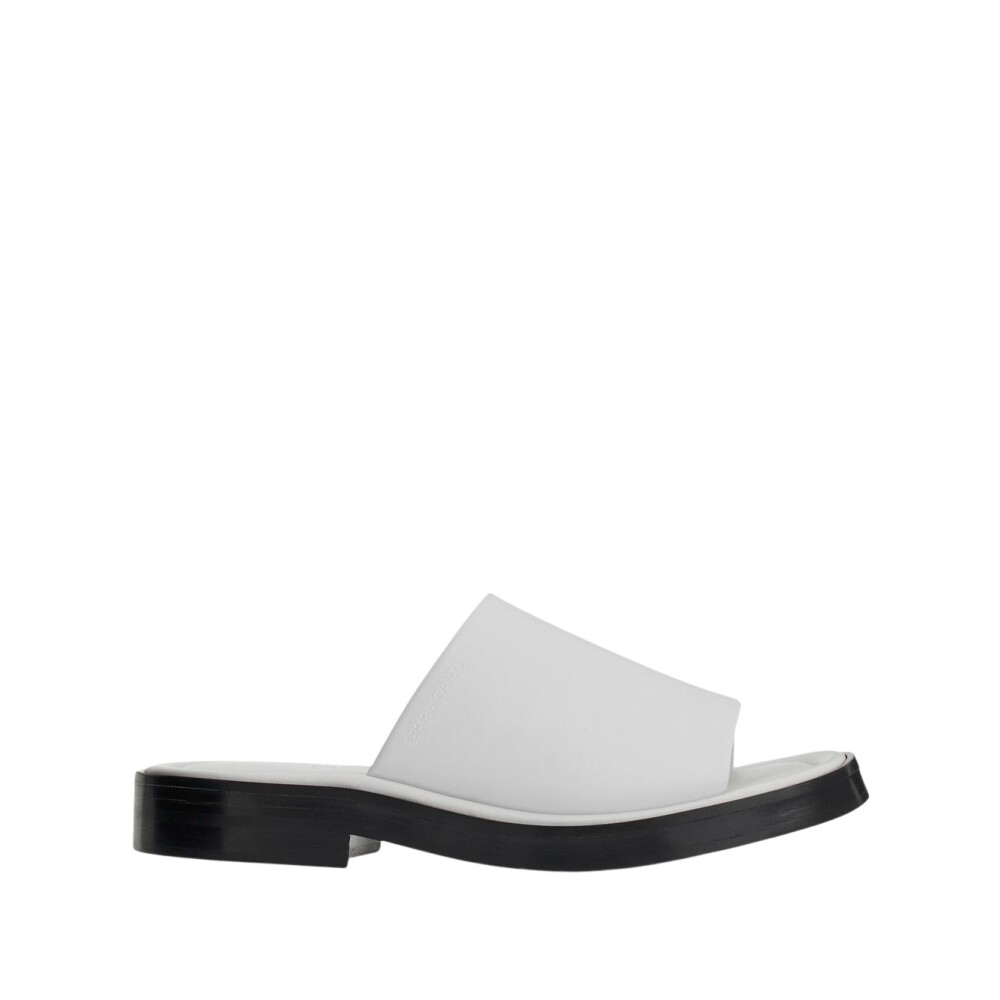 White Leather Slide Sandals Salvatore Ferragamo Women s Fashion Miinto