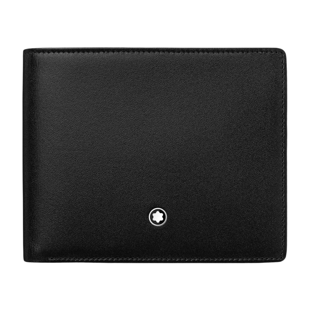 Montblanc Meisterstück Portemonnee Zwart Leder Black Heren