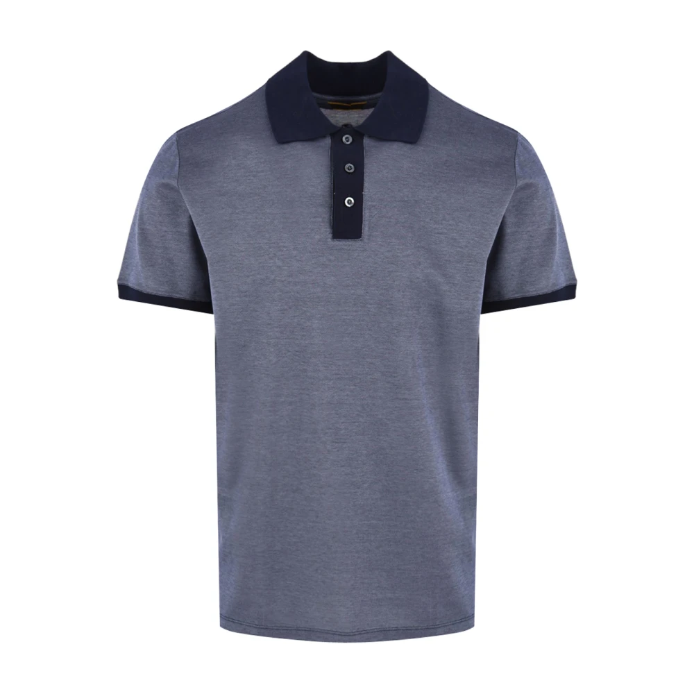 Moorer Men's Blue Polo Shirts, L, Spike-Pqx Polo Shirt