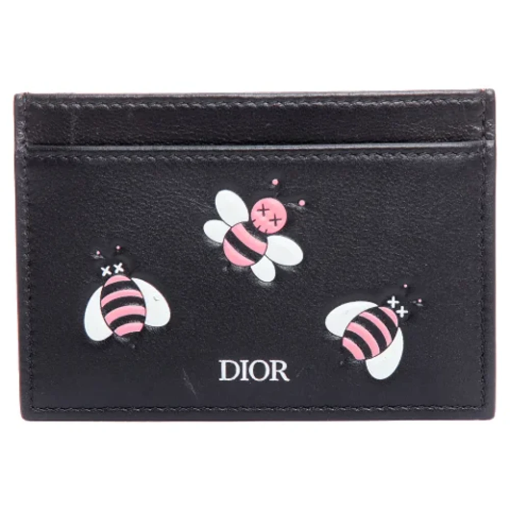 Dior Vintage Pre-owned Leather clutches Black Dames