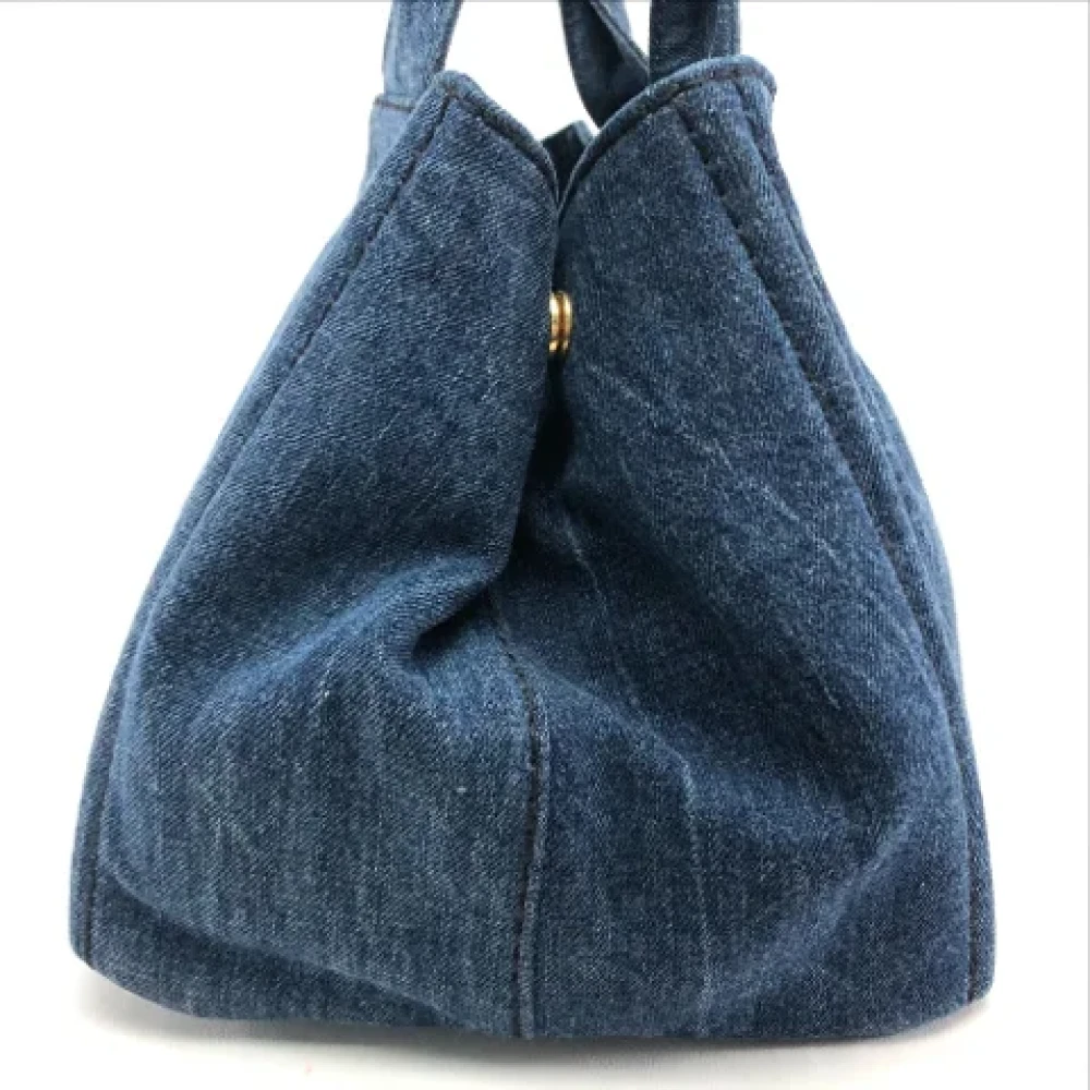 Prada Vintage Pre-owned Denim prada-bags Blue Dames
