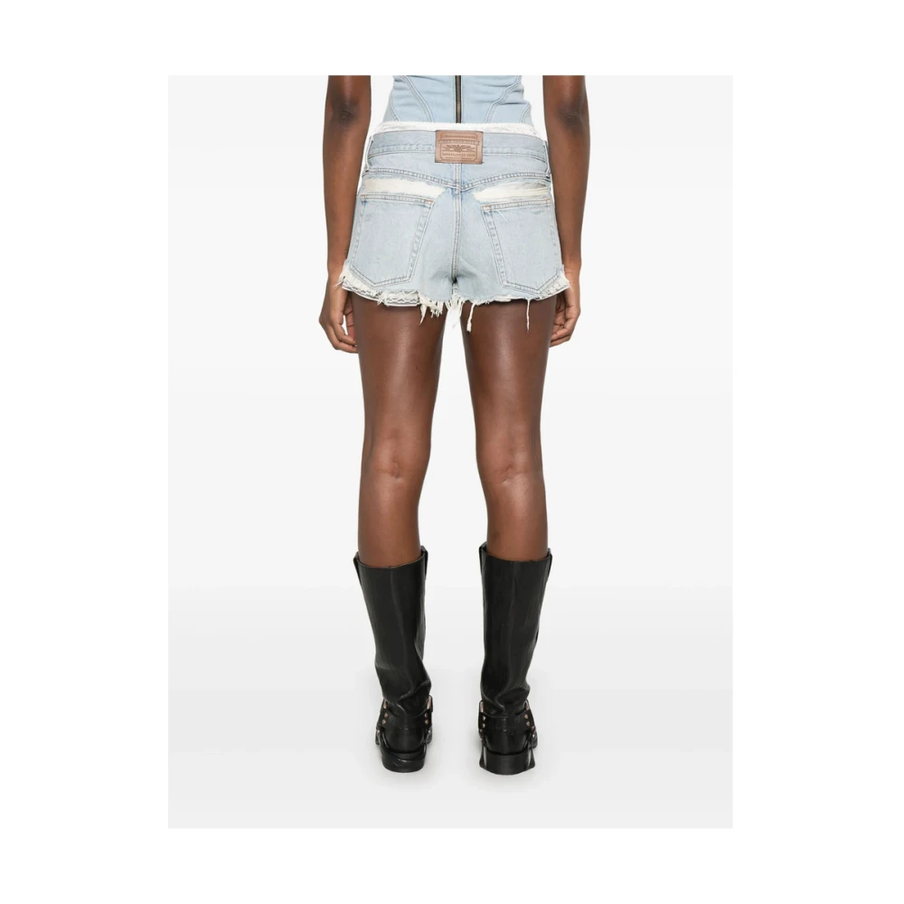 alexander wang Lichtblauwe Ripped Denim Jeans Blue Dames