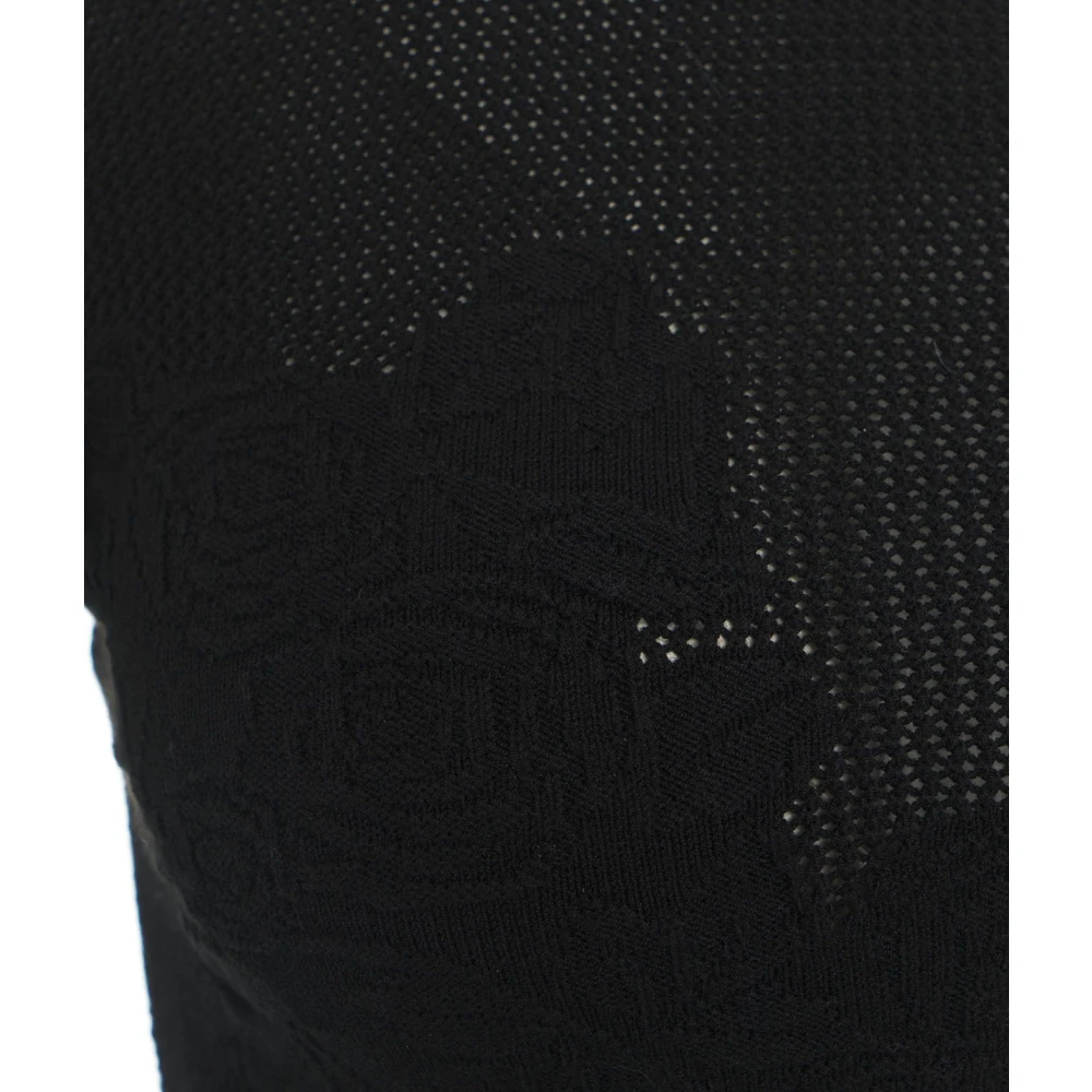Blugirl Zwart Rozenpatroon Gebreide Kleding Aw24 Black Dames