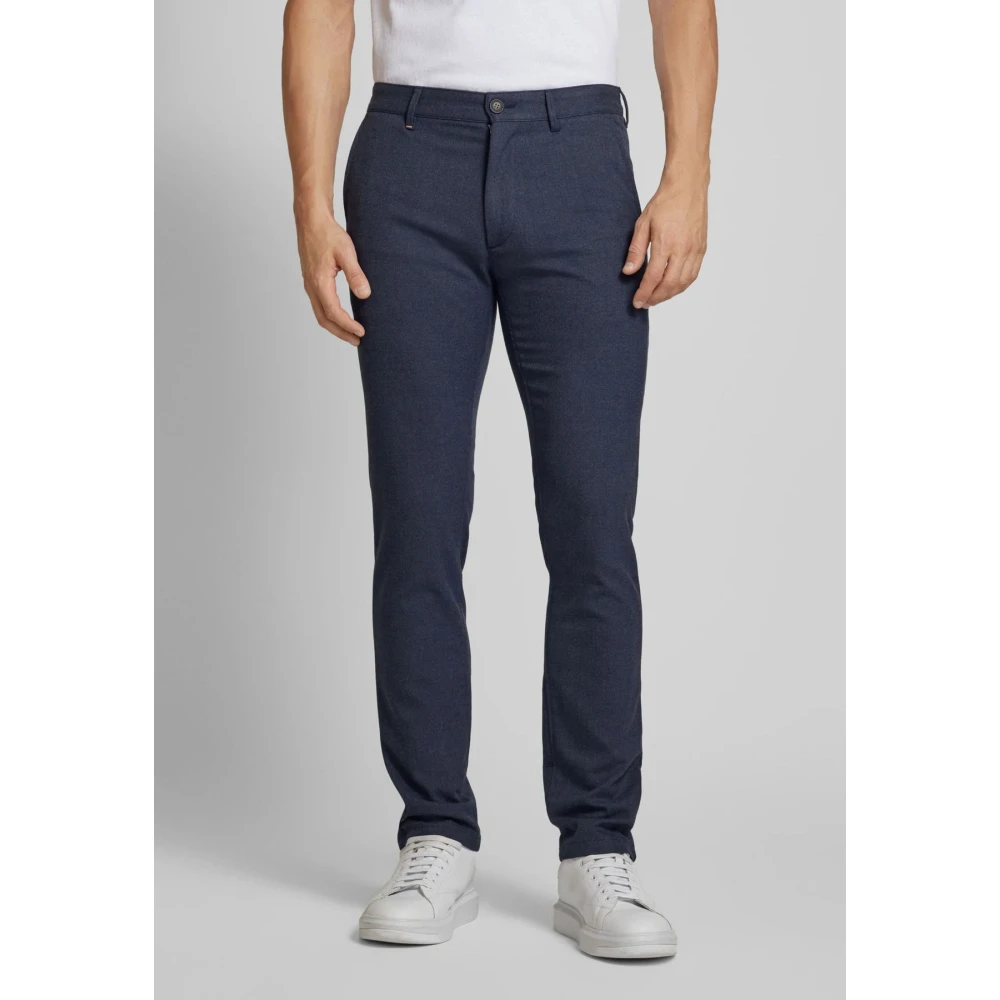Hugo Boss Slim Chino Broek voor Mannen Blue Heren