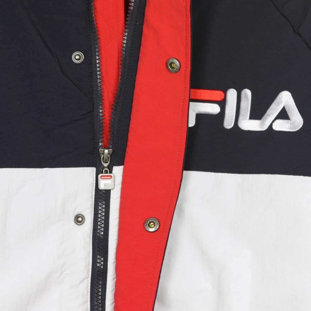 Fila Gewatteerd Herenjack Zwart Rood Wit Multicolor Heren