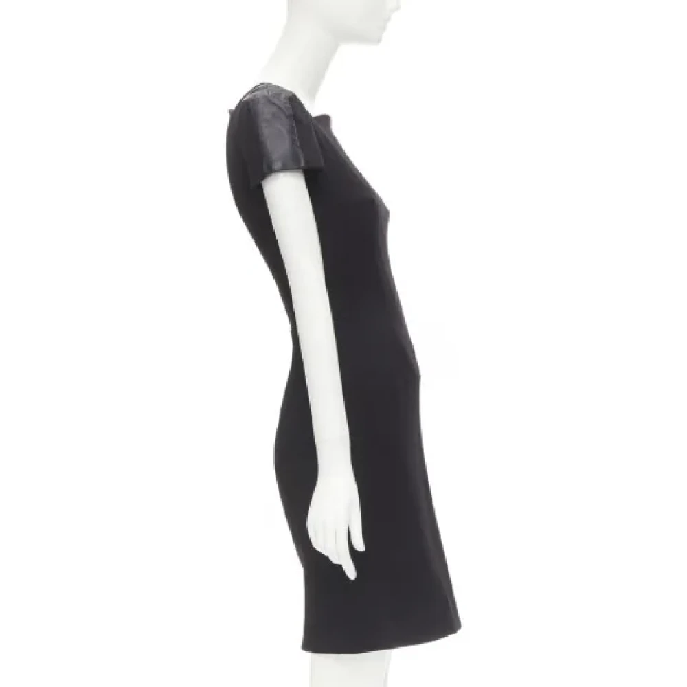 Versace Pre-owned Wool dresses Black Dames
