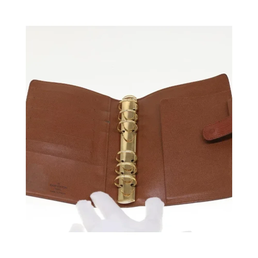 Louis Vuitton Vintage Pre-owned Leather home-office Brown Dames