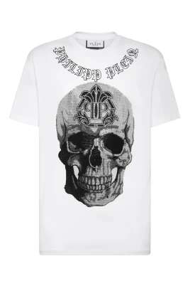 T-shirt Rund Hals SS Gothic Banner