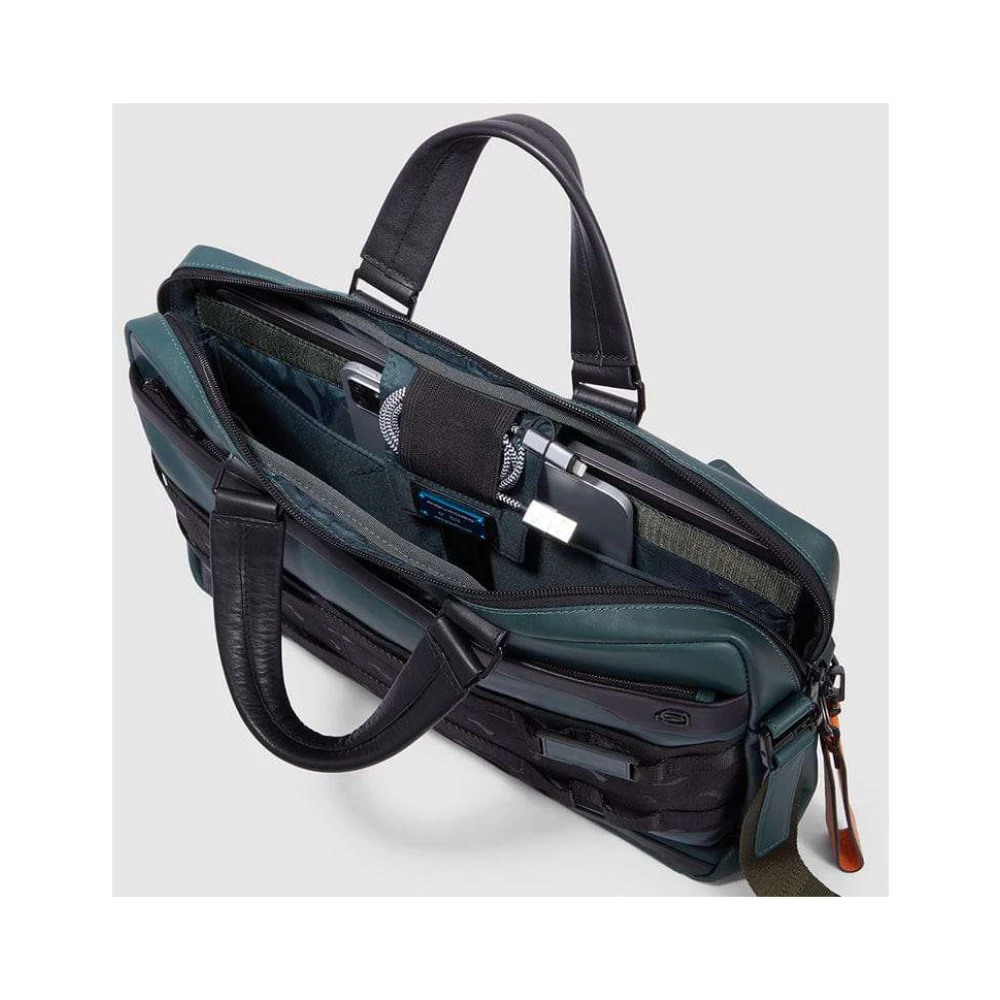 Piquadro Werk Tas Green Heren