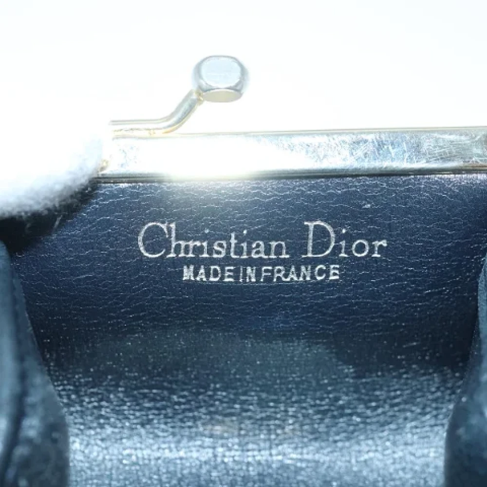 Dior Vintage Pre-owned Canvas wallets Blue Dames