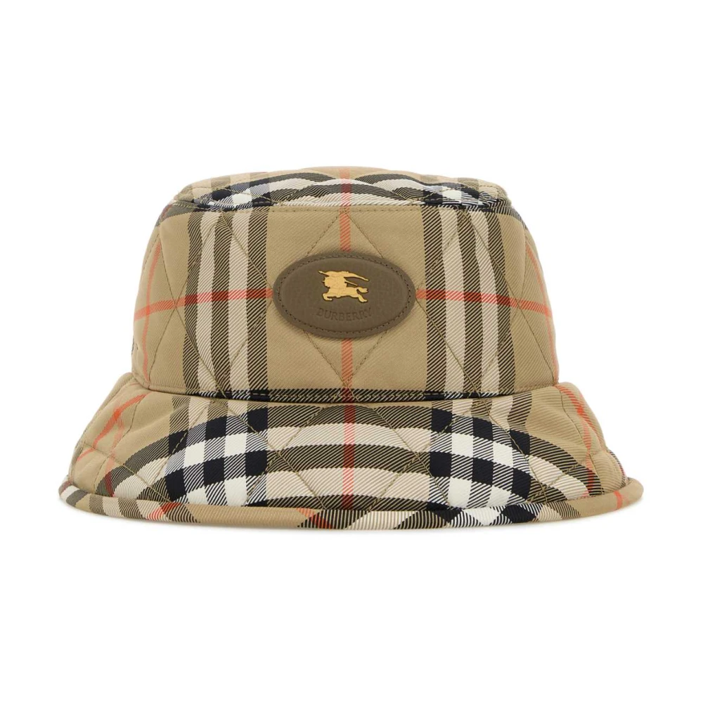 Burberry Women's Beige Accessories, L, Quilted Horseshoe Bucket Hat