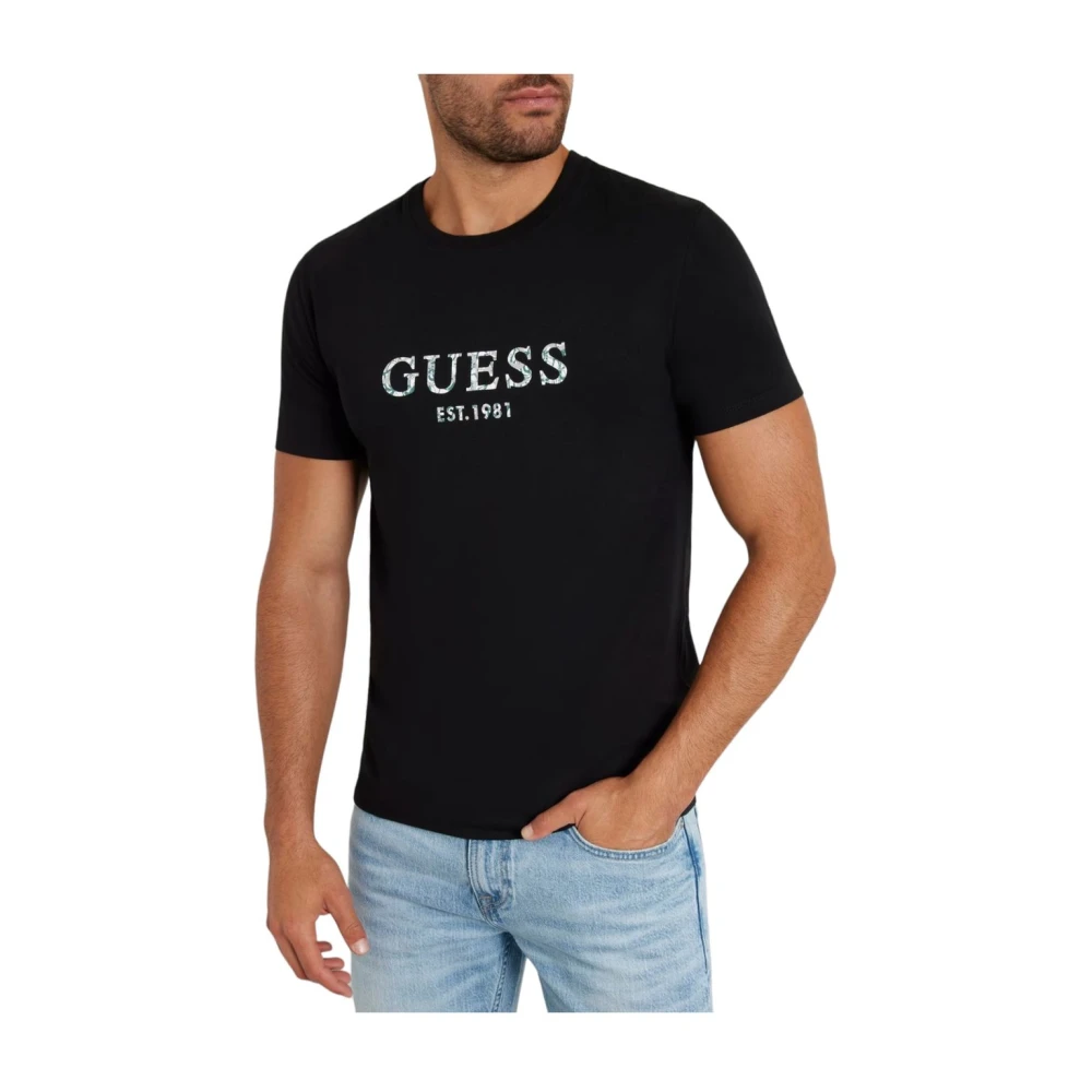 Guess Korte Mouw T-shirt Black Heren