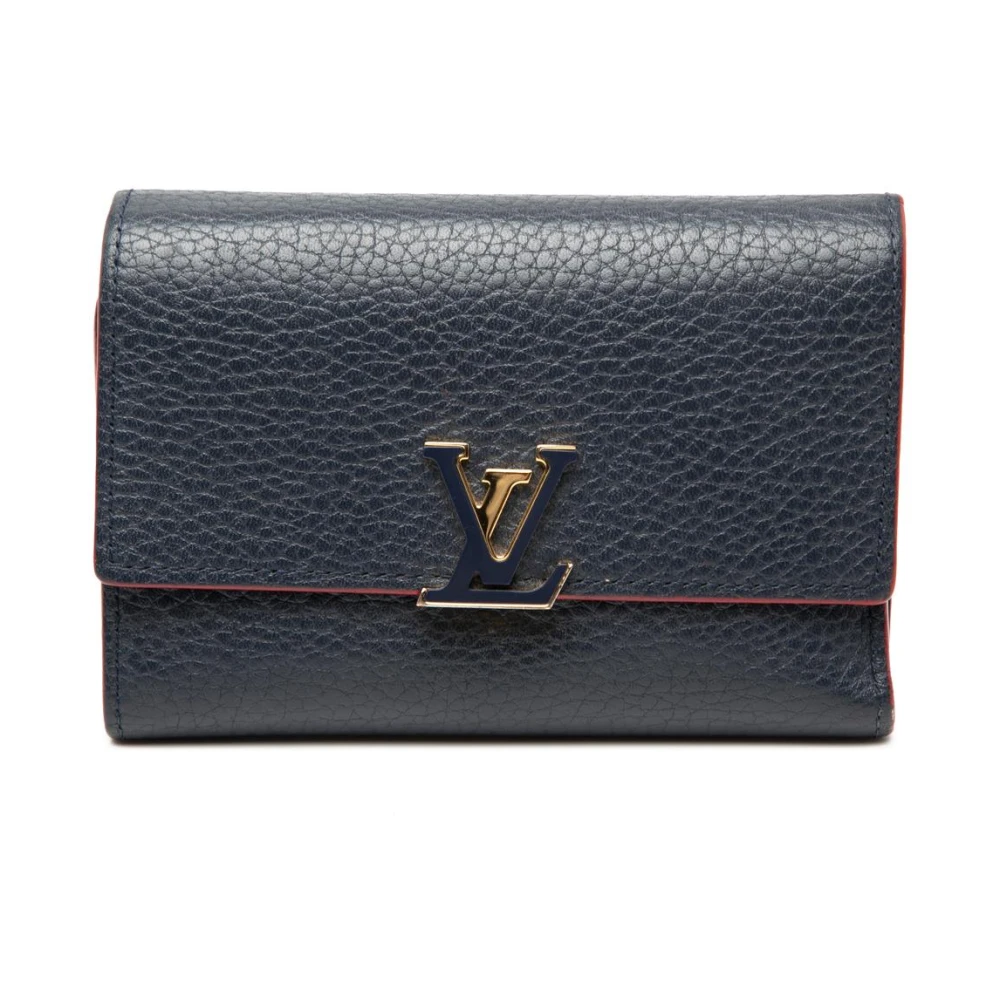 Louis Vuitton Vintage Women's Blue Pre-Owned Foldable Wallet