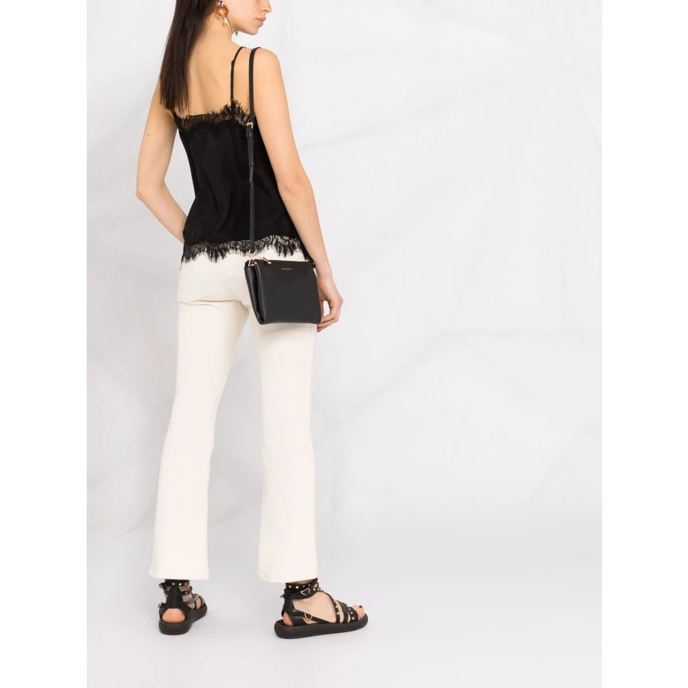 Gold Hawk Zwarte Cropped Cami Top Black Dames