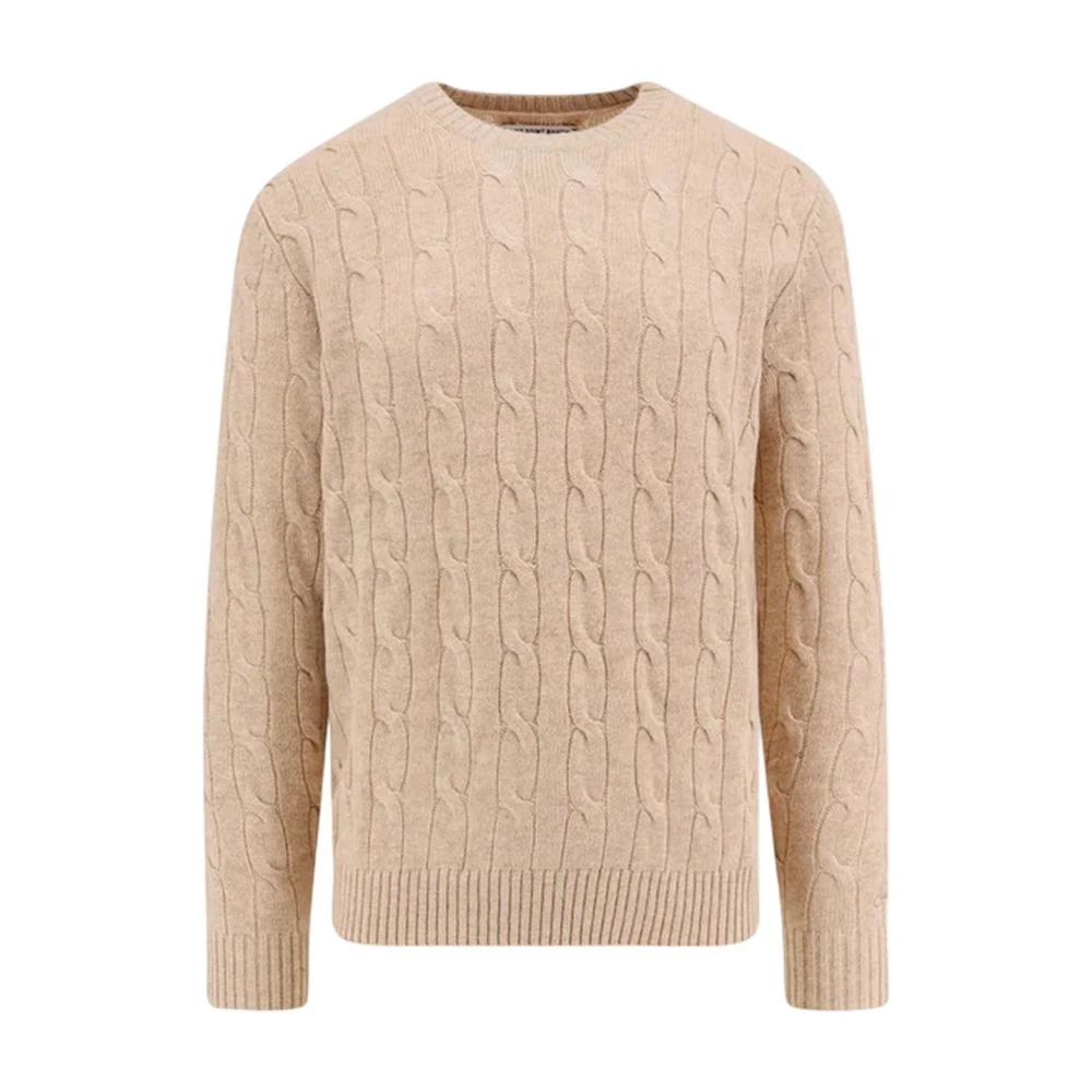Mc2 Saint Barth Men's Beige Round-Neck Knitwear