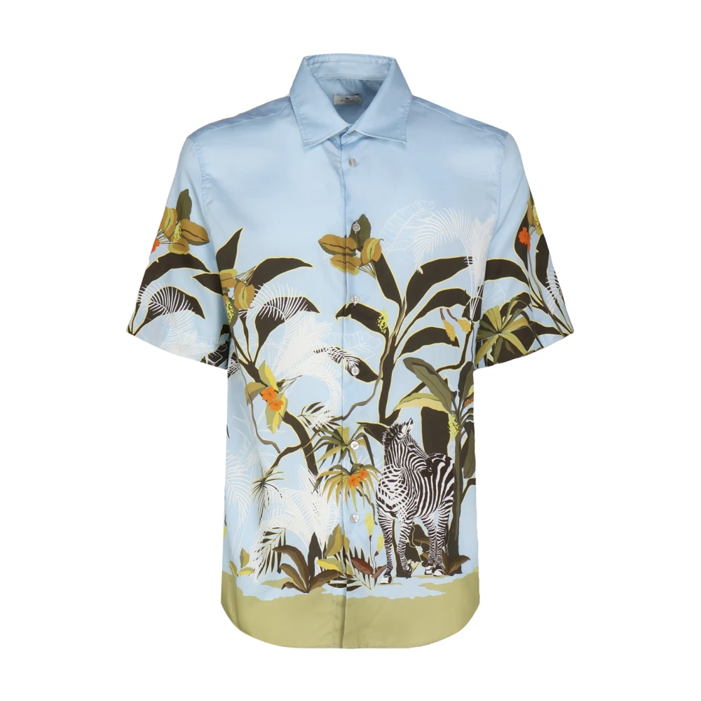 ETRO Shirt met tropische jungleprint Multicolor Heren