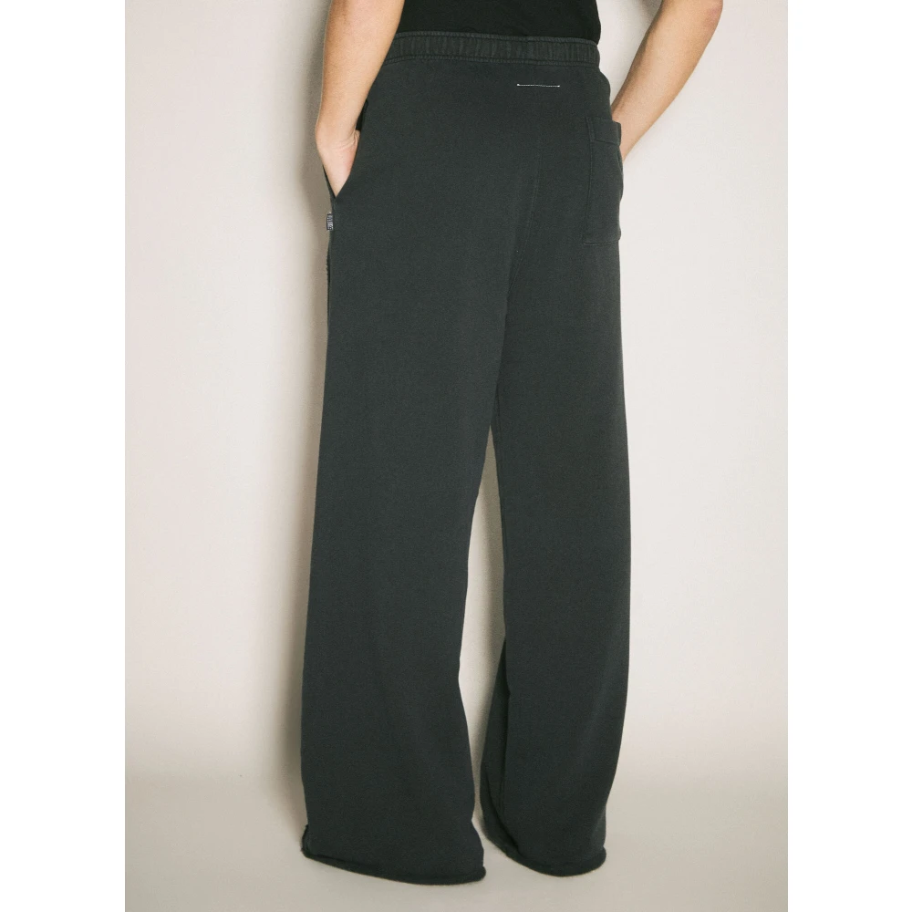 MM6 Maison Margiela Inside-Out Katoenen Joggingbroek Black Heren