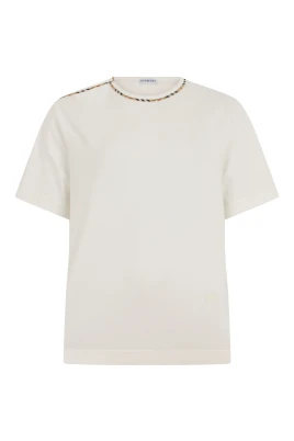T-shirt i bomull med knytärm