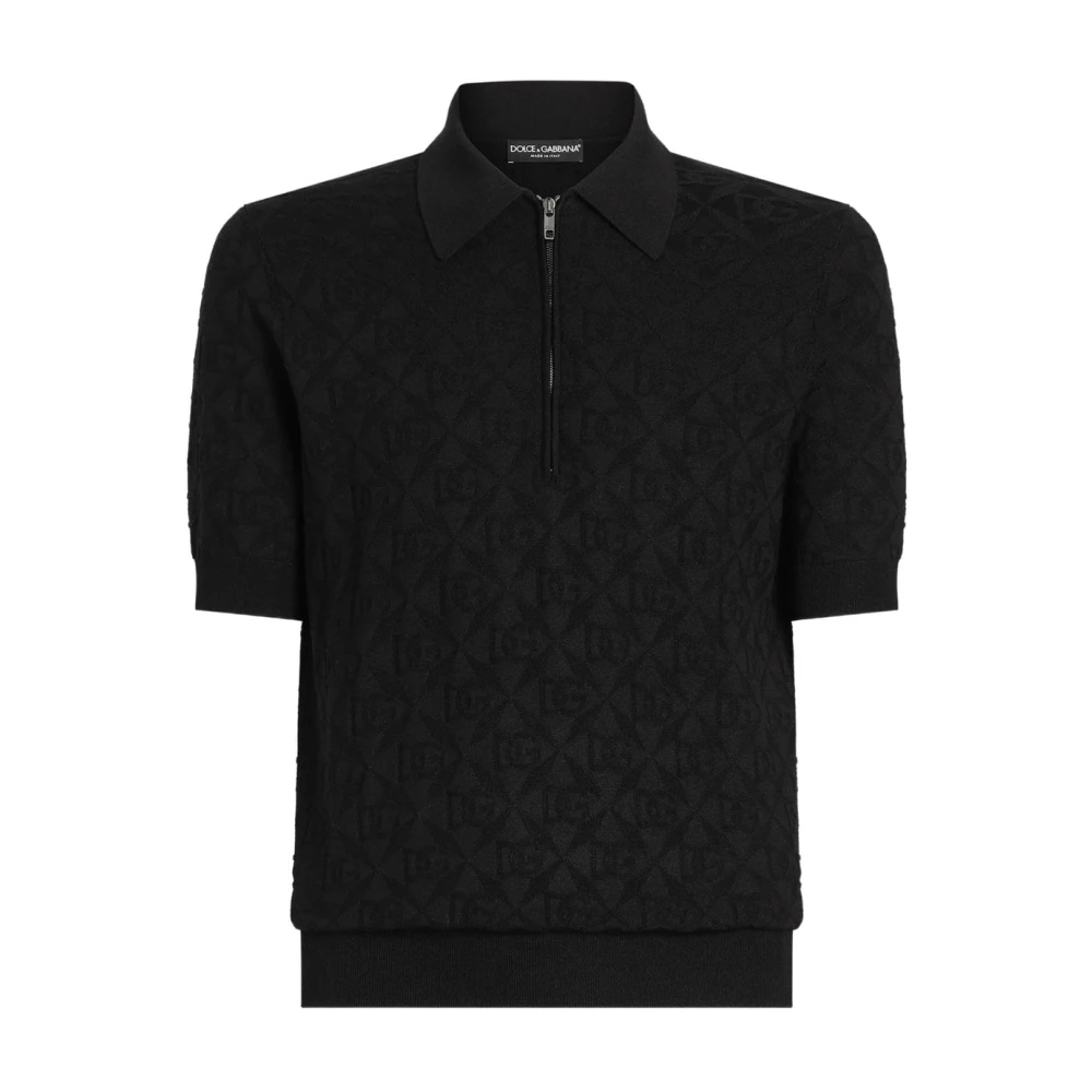 Dolce & Gabbana Svart Klassisk Polo T-Shirt I