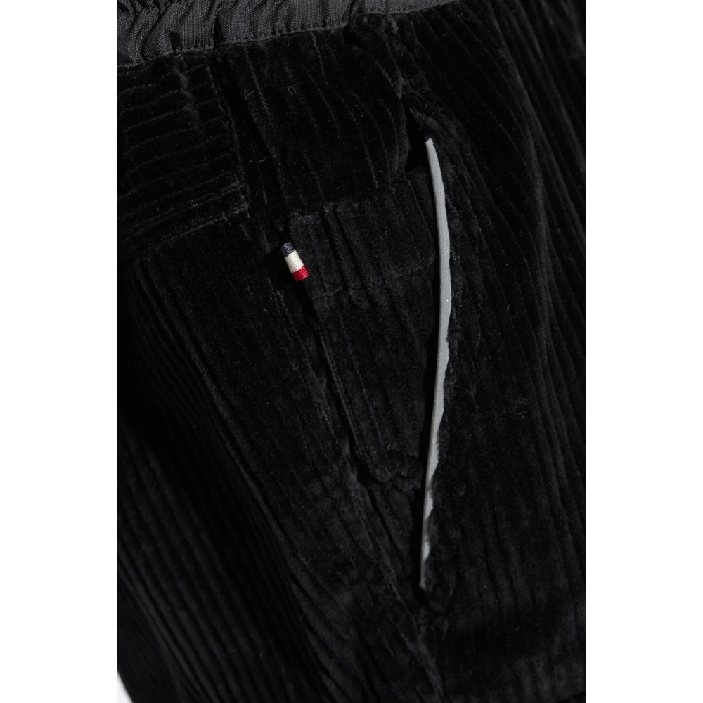 Moncler Ribfluwelen broek Black Heren