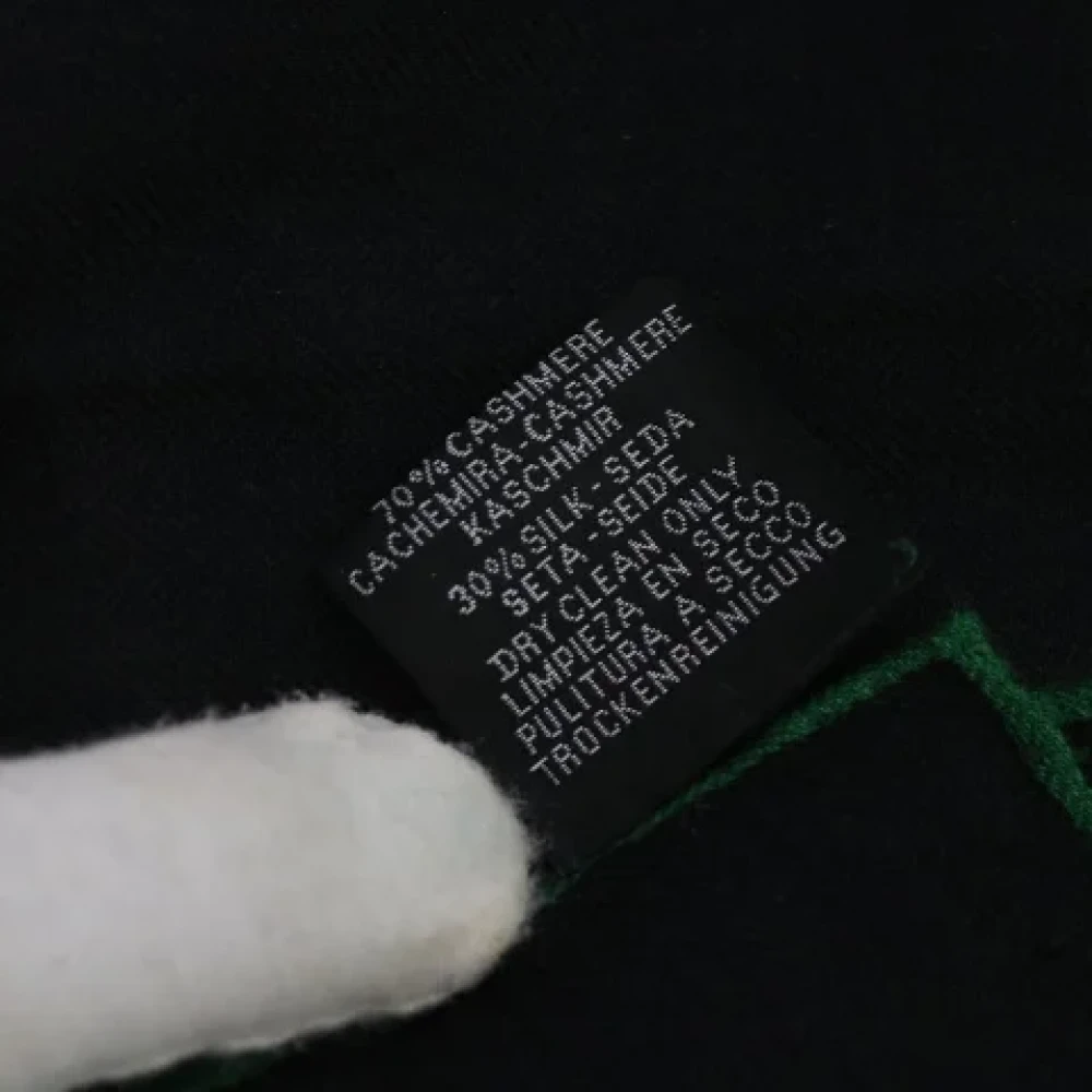 Hermès Vintage Pre-owned Cashmere scarves Black Dames