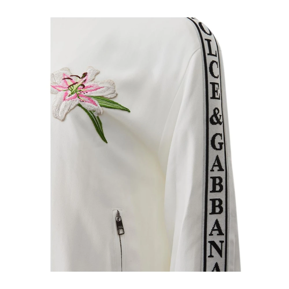 Dolce & Gabbana Witte Katoenen Trui White Dames