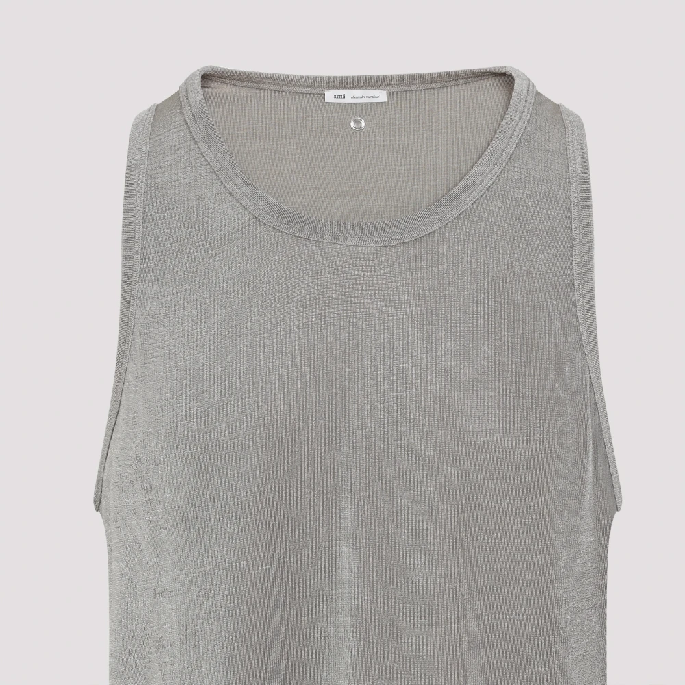 Ami Paris Ash Classic Tank Top Gray Heren