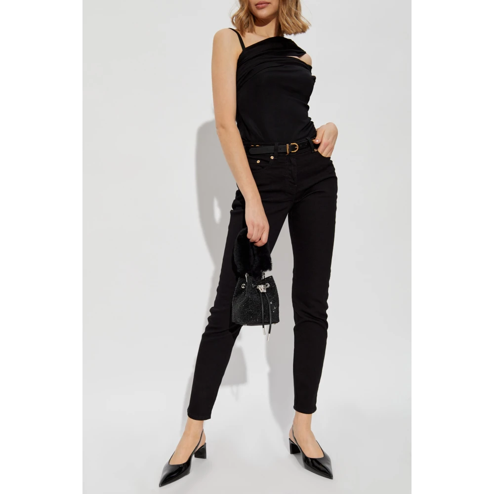 Versace One-shoulder top Black Dames