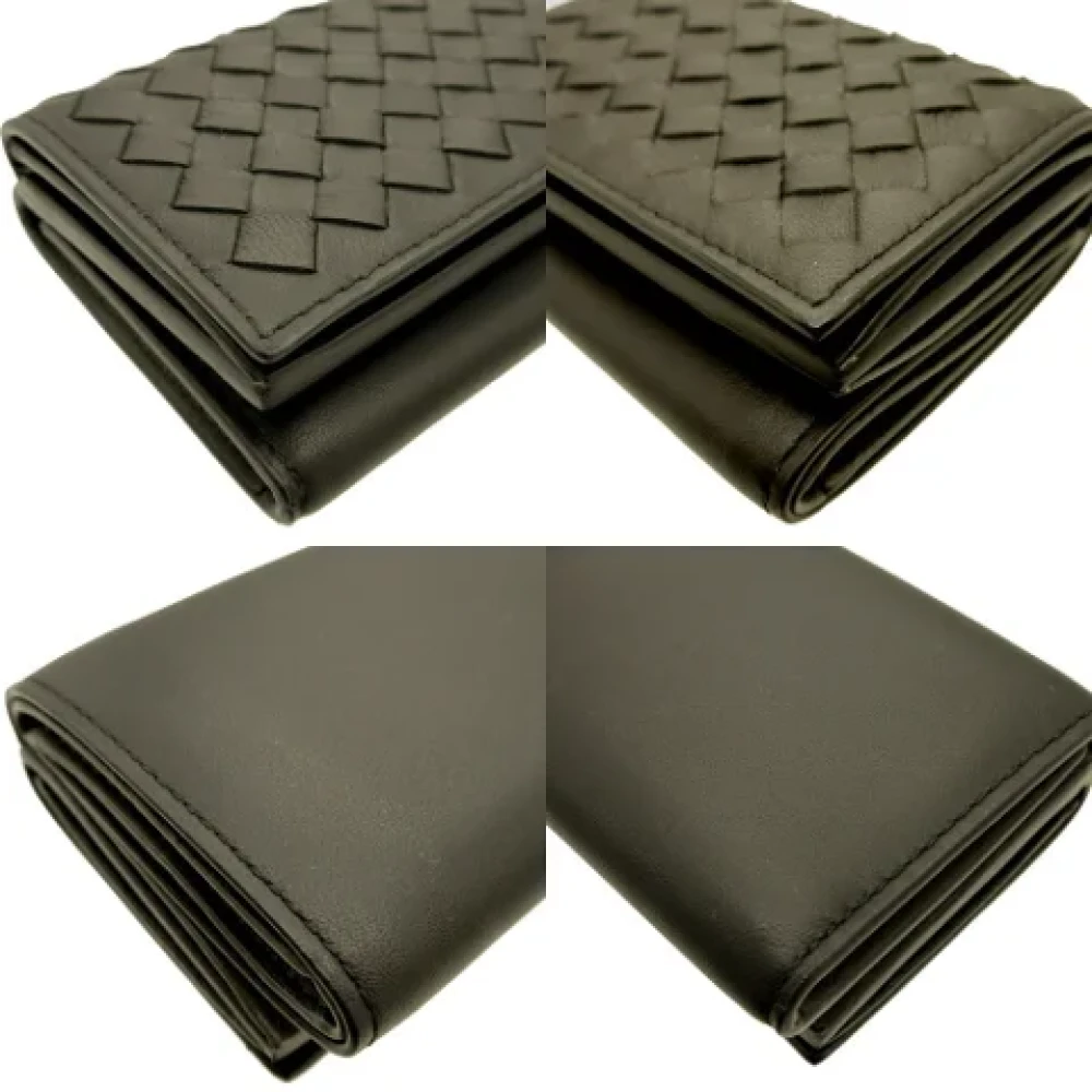 Bottega Veneta Vintage Pre-owned Leather wallets Green Dames