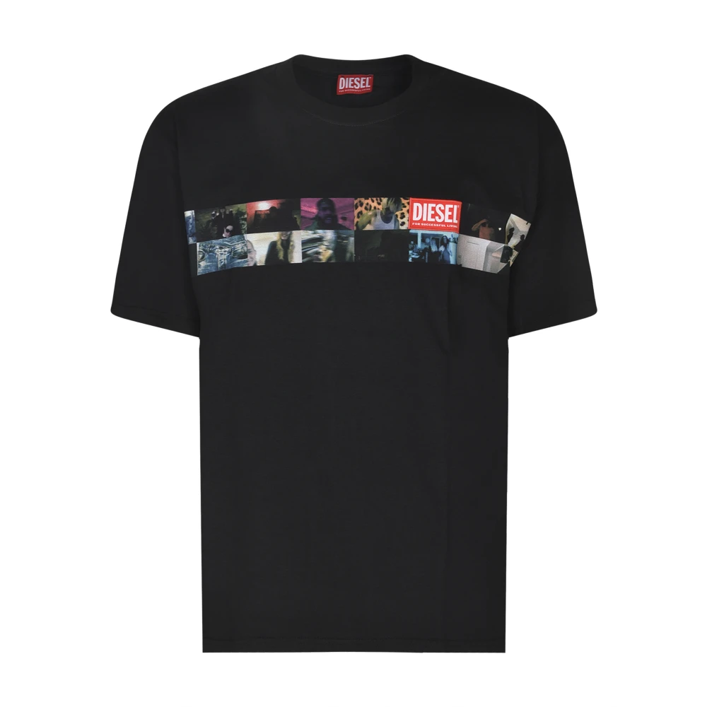Diesel Stijlvolle T-shirts en Polos Black Heren