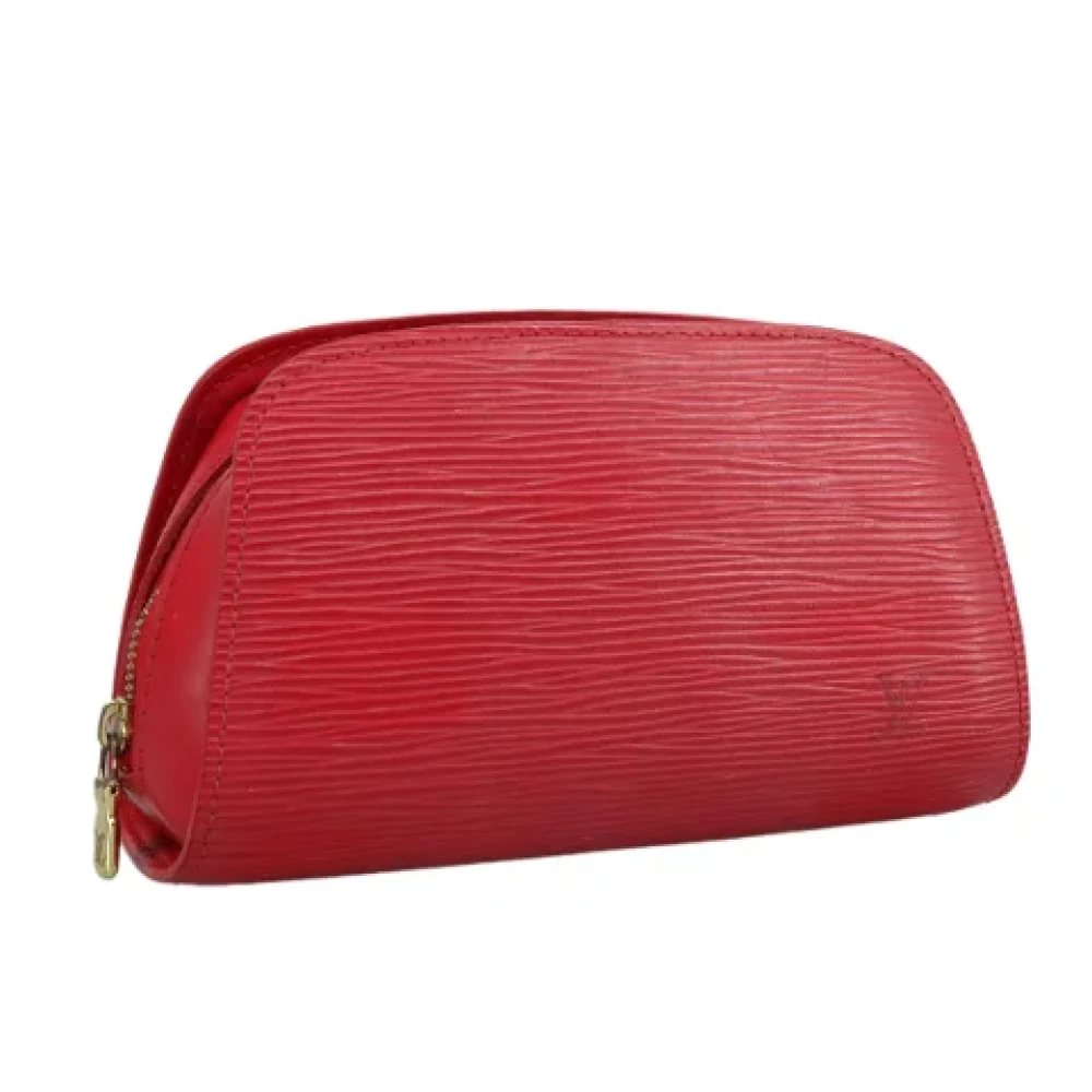 Louis Vuitton Vintage Pre-owned Leather pouches Red Dames