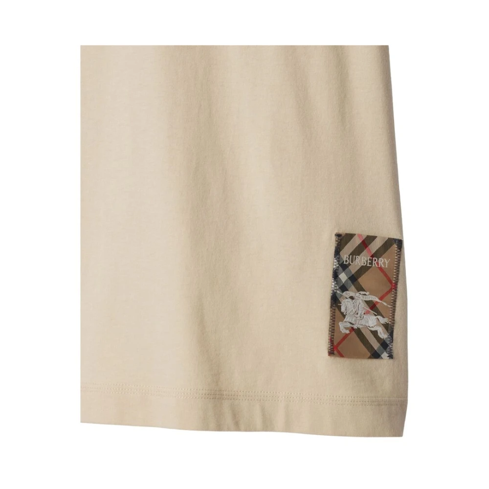 Burberry Equestrian Knight Jersey T-shirt Beige Heren