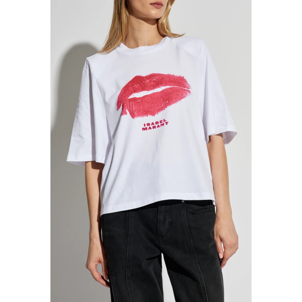 Isabel marant T-shirt 'Ben' White Dames