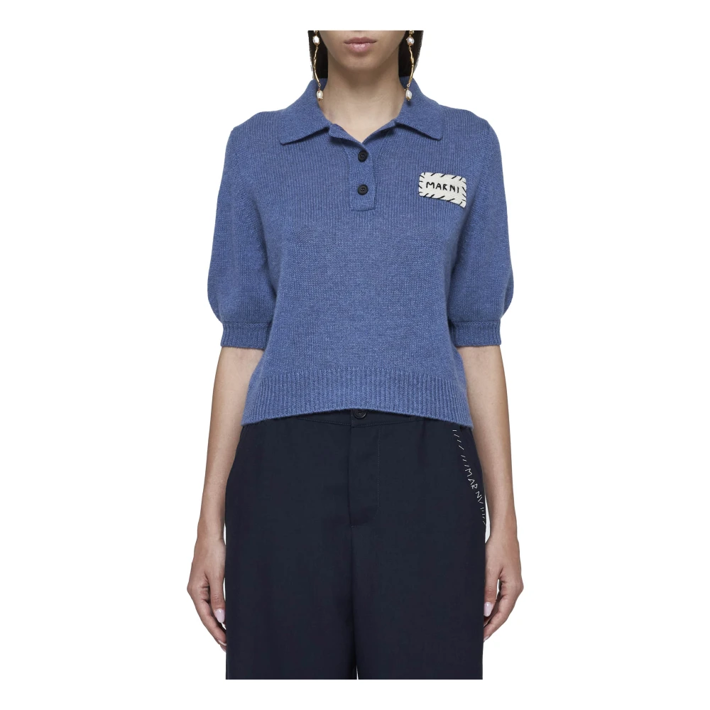 Marni Stijlvolle Sweaters Collectie Blue Dames